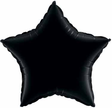 Black Star Shaped Balloon, 20